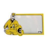 Ετικέτα τιμών τυροκομικών με σταντ στήριξης διαστάσεων 15x8cm Ετικέτα τιμών τυροκομικών με σταντ στήριξης διαστάσεων 15x8cm