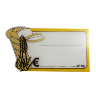 Ετικέτα τιμών αρτοποιείου με σταντ στήριξης διαστάσεων 15x8cm Ετικέτα τιμών αρτοποιείου με σταντ στήριξης διαστάσεων 15x8cm