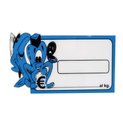 Ετικέτα τιμών με σταντ στήριξης διαστάσεων 15x8cm κατάλληλη για ιχθυοπωλείο Ετικέτα τιμών με σταντ στήριξης διαστάσεων 15x8cm κατάλληλη για ιχθυοπωλείο