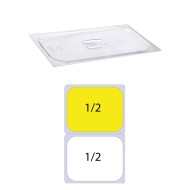 Καπάκι PC διάφανο για δοχεία τροφίμων χωρητικότητας GN 1/2 265 x 325mm