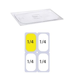 Καπάκι PC διάφανο για δοχεία τροφίμων GN1/4  (162 x 265mm)