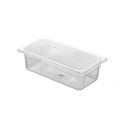 Λεκάνη Gastronorm PC polycarbonate διάφανη GN 1/3 32,5x17,6x6,5hcm