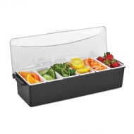 Σετ μπαρ πλαστικό μαύρο 6 θέσεων