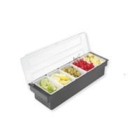 Σετ μπαρ πλαστικό 5 θέσεων σε χρώμα μαύρο