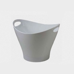 Σαμπανιέρα ακρυλική με χερούλια χωρητικότητας 6lit διαστάσεων 30x24x26cm σε λευκό χρώμα