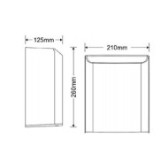 Στεγνωτήρας χεριών διαστάσεων 12,5x21x26hcm 1200W με φωτοκύτταρο σε χρώμα μαύρο