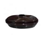 Γάστρα με καπάκι πυρίμαχη ΙΤΑΛΙΑΣ με διάσταση Ø37x23x15hcm