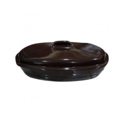 Γάστρα με καπάκι πυρίμαχη ΙΤΑΛΙΑΣ με διάσταση Ø37x23x15hcm