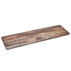 Πιατέλα Μελαμίνης Wood Ορθογώνια με Όψη Ξύλου για Σερβίρισμα 53x16,5cm