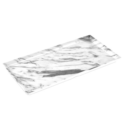 Πλατώ Μελαμίνης Marble Ορθογώνιο με Όψη Μαρμάρου για Σερβίρισμα 35x18x2cm Πλατώ Μελαμίνης Marble Ορθογώνιο με Όψη Μαρμάρου για Σερβίρισμα 35x18x2cm