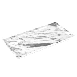Πλατώ Μελαμίνης Marble Ορθογώνιο με Όψη Μαρμάρου για Σερβίρισμα 43x25x2cm