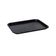 Δίσκος πλαστικός fast-food 35x26cm σε μαύρο χρώμα Δίσκος πλαστικός fast-food 35x26cm σε μαύρο χρώμα