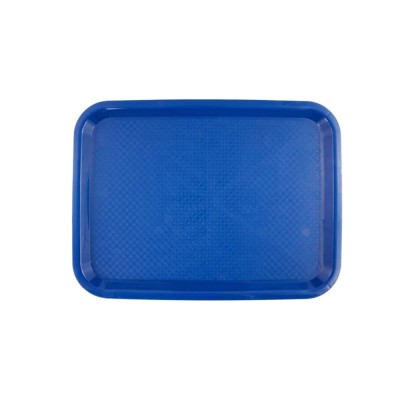 Δίσκος πλαστικός fast-food 35x26cm σε μπλε χρώμα