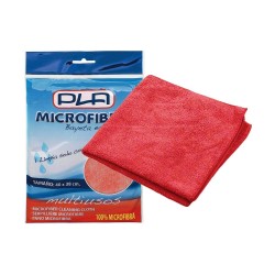 Συσκευασία 12 Πανάκια MICROFIBRA διαστάσεων 38x40cm σε κόκκινο χρώμα γενικής χρήσης