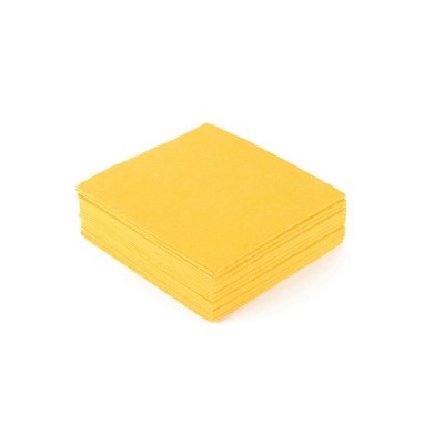 Σπογγοπετσέτα διαστάσεων 40x36cm σε κίτρινο χρώμα συσκευασία 12 τεμαχίων μεγάλης απορροφητικότητας