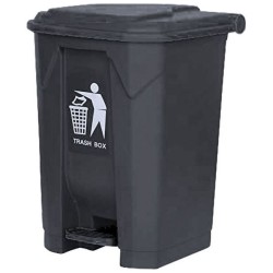 Κάδος πεντάλ 100lit σε γκρι χρώμα με διάσταση 49,3x47,5x84hcm