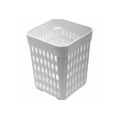Κουταλοθήκη πλαστική τετράγωνη σε λευκό χρώμα διαστάσεων 10,6x10,6x113,6hcm