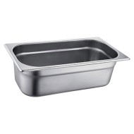 Λεκάνη INOX Gastronorm GN χωρητικότητας 1/4 26,5x16,2x2hcm Λεκάνη INOX Gastronorm GN χωρητικότητας 1/4 26,5x16,2x2hcm