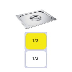 Καπάκι δοχείου γαστρονομίας INOX 1/2 χωρίς σχισμή
