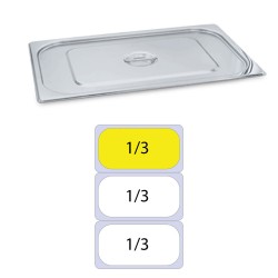 Καπάκι δοχείου γαστρονομίας INOX 1/3 χωρίς σχισμή