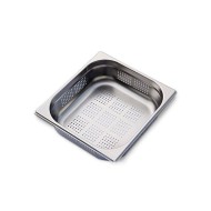 Λεκάνη ΙΝΟΧ τρυπητή Gastronorm χωρητικότητας GN 1/2 32,5x26,5x6,5hcm Λεκάνη ΙΝΟΧ τρυπητή Gastronorm χωρητικότητας GN 1/2 32,5x26,5x6,5hcm