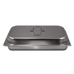 Ταψί INOX με καπάκι διαστάσεων 53,5x32,5 x6,5hcm
