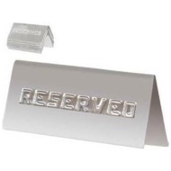 Επιτραπέζια σήμανση RESERVE ΙΝΟΧ διαστάσεων 15x5,5hcm Επιτραπέζια σήμανση RESERVE ΙΝΟΧ διαστάσεων 15x5,5hcm