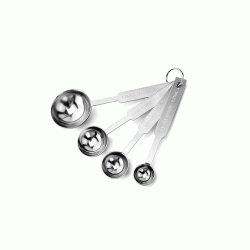 Μεζούρες κουτάλια ΙΝΟΧ 4 τεμαχίων Μεζούρες κουτάλια ΙΝΟΧ 4 τεμαχίων