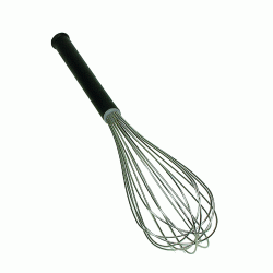 Αυγοδάρτης ΙΝΟΧ επαγγελματικός βαρέως τύπου με μαύρη πλαστική λαβή 50cm