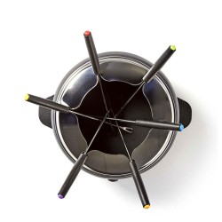 Συσκευή για φοντύ 6 ατόμων με ρυθμιζόμενο θερμοστάτη και δοχείο χωρητικότητας 2.3 λίτρα NEDIS FCFO110EBK6