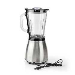 Μπλέντερ πολλαπλών χρήσεων με γυάλινη κανάτα 1.5L σε ασημί χρώμα  800W NEDIS KABL350CAL Μπλέντερ πολλαπλών χρήσεων με γυάλινη κανάτα 1.5L σε ασημί χρώμα  800W NEDIS KABL350CAL