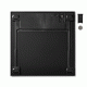 Γυάλινη ηλεκτρονική ζυγαριά μπάνιου NEDIS PESC500BK σε μαύρο χρώμα με αντιολισθητικά ποδαράκια
