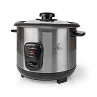 Ανοξείδωτος βραστήρας ρυζιού 1.0L με ανθεκτικό περίβλημα από ανοξείδωτο ατσάλι NEDIS KARC110AL