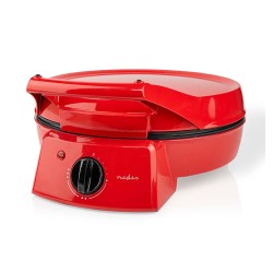 Παρασκευαστής πίτσας διαμέτρου 30cm σε μαύρο/κόκκινο χρώμα 1800W NEDIS FCPM100FRD