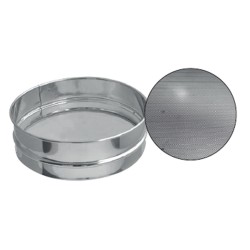 Κόσκινο ΙΝΟΧ 18/10 για τρίμματα ψωμιού επαγγελματικό με διάσταση Ø30x8hcm