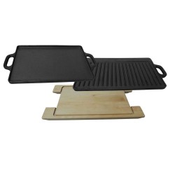 Ξύλινη βάση για την μαντεμένια πλάκα διπλής όψης 47x25hcm 