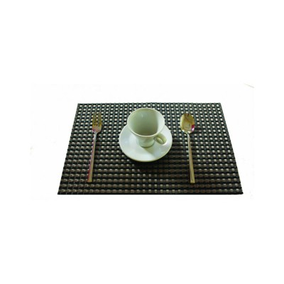 Σουπλά επιτραπέζιο διαστάσεων 45x30cm σε καφέ με χρυσό PVC