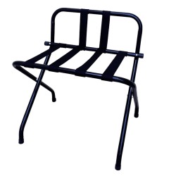 Μπαγκαζιέρα αποσκευών με πλάτη σε μαύρο χρώμα διαστάσεων 64x42x70cm