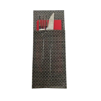 Θήκη μαχαιροπίρουνων PVC DARK CHOCOLATE 24,5x10,3cm - Σετ 6 τεμαχίων Θήκη μαχαιροπίρουνων PVC DARK CHOCOLATE 24,5x10,3cm - Σετ 6 τεμαχίων