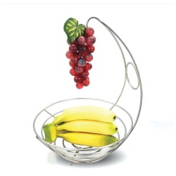 Φρουτιέρα ΙΝΟΧ με διάσταση Ø28x41hcm Φρουτιέρα ΙΝΟΧ με διάσταση Ø28x41hcm