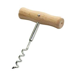 Ανοιχτήρι τιρμπουσόν με ξύλινη λαβή Ανοιχτήρι τιρμπουσόν με ξύλινη λαβή