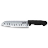 Μαχαίρι τεμαχισμού SANTOKU με μαύρη λαβή μήκους 18cm