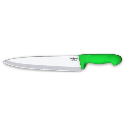 Επαγγελματικό μαχαίρι CHEF με πράσινη αντιολισθητική λαβή μήκους 23cm