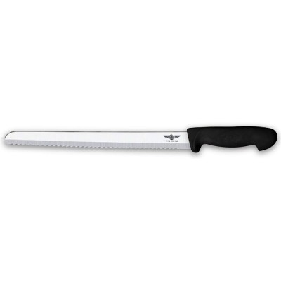 Επαγγελματικό μαχαίρι με μακρόστενη και οδοντωτή λάμα μήκους 35cm