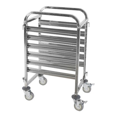 Τρόλεϊ INOX 6 θέσεων για λεκανάκια GN 1/1 56x38,5x96cm Τρόλεϊ INOX 6 θέσεων για λεκανάκια GN 1/1 56x38,5x96cm
