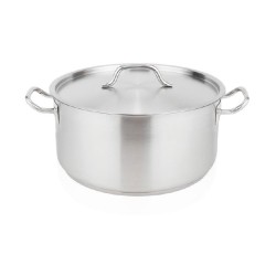 Χύτρα ρηχή INOX με καπάκι χωρητικότητας 10lit Ø32x12hcm