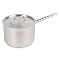 Κατσαρόλα βαθιά INOX με χερούλι και καπάκι 3lit διαστάσεων Ø18x11hcm Κατσαρόλα βαθιά INOX με χερούλι και καπάκι 3lit διαστάσεων Ø18x11hcm
