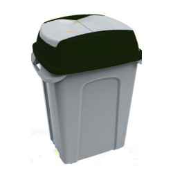 Κάδος με αιωρούμενο καπάκι και από τις δύο πλευρές χωρητικότητας 70lit 50x40x70hcmm