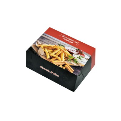 Κουτί ψητοπωλείου ιδανικό για πατάτες με επένδυση αλουμινίου Ζ42 διαστάσεων 13x10x5,5hcm 