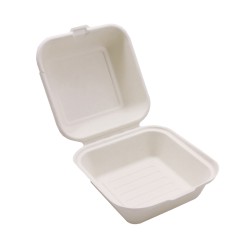 Δοχείο τροφίμων με καπάκι 800ml διαστάσεων 15x15x8cm από ζαχαροκάλαμο σε χρώμα εκρού Sabert Δοχείο τροφίμων με καπάκι 800ml διαστάσεων 15x15x8cm από ζαχαροκάλαμο σε χρώμα εκρού Sabert